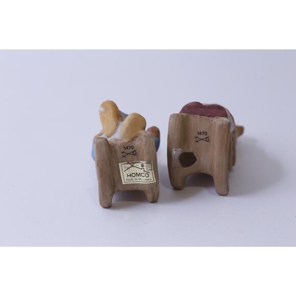 Homco, Bear Family Figurines, Dad and Mom in Rocking Chairs, Edition 1470 - Picture 3 of 3